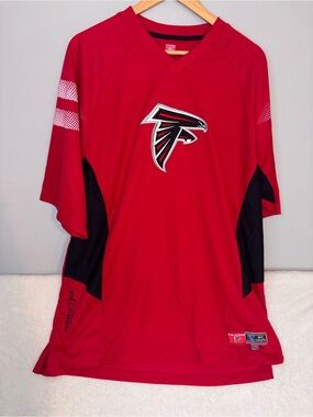 Atlanta Falcons Red NFL Team Jersey with Team Logo Size XL
